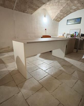 Scrivania Moderna 160x80 - Top Olmo naturale