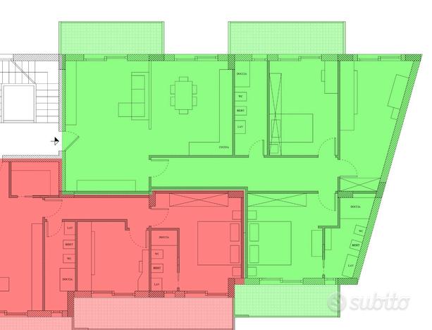 Appartamento vista mare con posto auto e garage