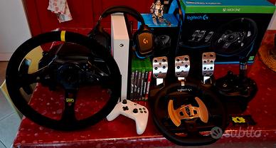 XBOX ONE S + LOGITECH G920 MOD. + G432 + GIOCHI