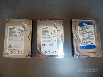 lotto hard disk sata 500gb
