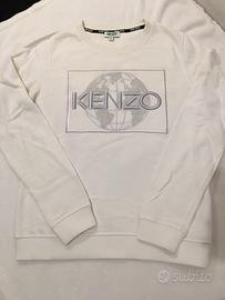 Felpa Kenzo logo globo ricamata taglia XS