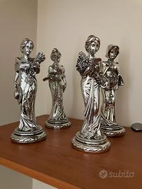 Statuine di donna in argento