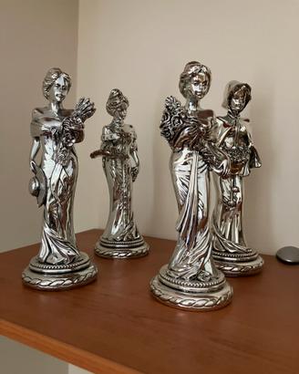 Statuine di donna in argento