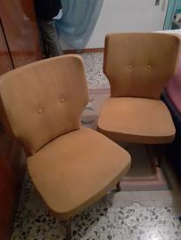 Coppia poltroncine anni '50 stile vintage