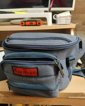 Canon 400d con battery grip+marsupio