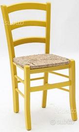 Sedie ristoranti pizzerie pub color giallo anilina