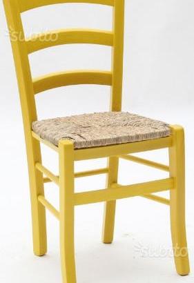 Sedie ristoranti pizzerie pub color giallo anilina
