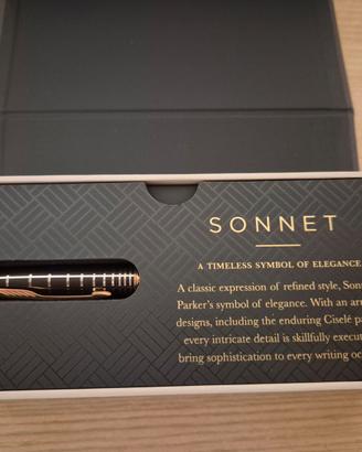 Penna Parker Sonnet Ciselled Pink Gold