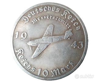 MEDAGLIA TEDESCA REICH 10 MARK 1943 GERMANIA 3REIC