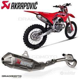 Scarico completo in titanio Akrapovic honda crf
