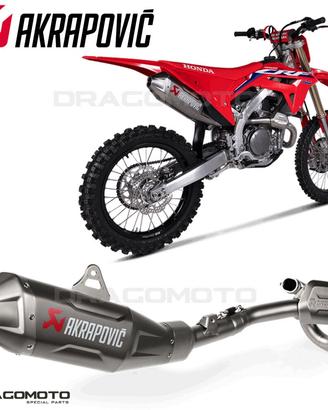 Scarico completo in titanio Akrapovic honda crf