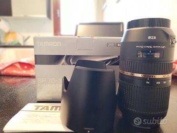 Teleobiettivo zoom Tamron AF 70-300 VC USD Canon