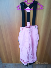 Pantaloni da sci brugi bambina