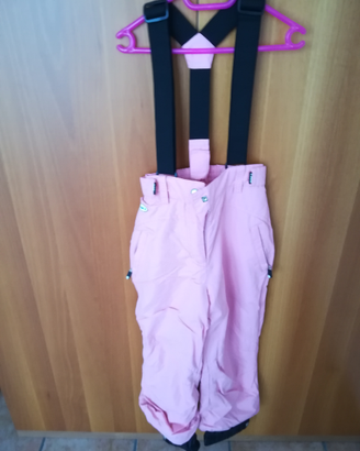 Pantaloni da sci brugi bambina