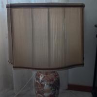 Grande lampada in ceramica stile Satsuma-H 90 cm.