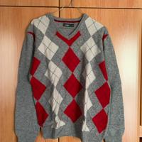 Maglia di lana a rombi