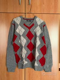 Maglia di lana a rombi