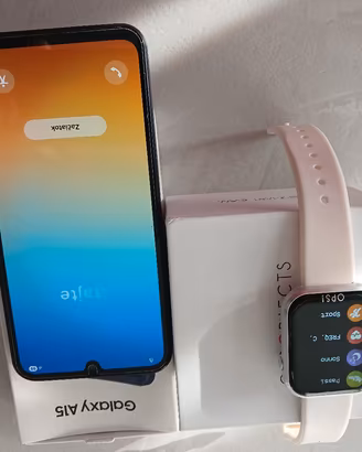 telefono Galaxy a 15 orologio 