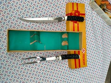 Posate vintage per affettare carne