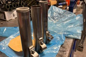 Porta canne in acciaio