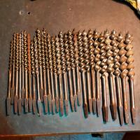 Set 28 punte Vintage elicoidali legno professional