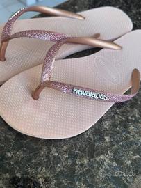 Infradito Havaianas Glitterate oro/rosa