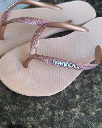 Infradito Havaianas Glitterate oro/rosa