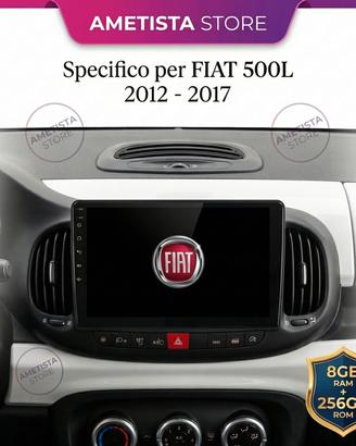 Car Tablet Android CarPlay 8+256Gb Per Fiat 500L