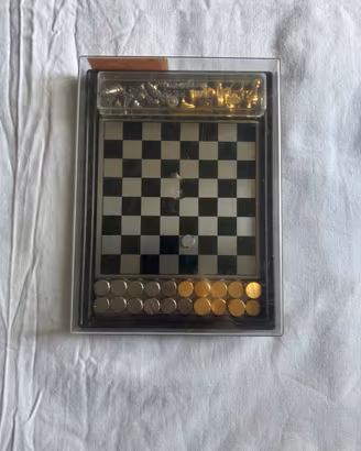 Set Vintage Scacchi e Dama Magnetici DAL NEGRO