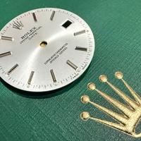 Dial Rolex Date argentee pari a nuovo Originale 🔝