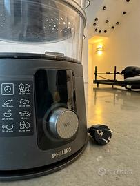 Vaporiera per cuocere riso e pesce insieme