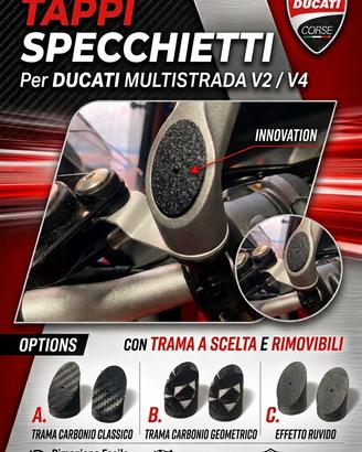 Tappi specchietti Ducati Multistrada V2/V4