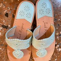 Infradito in cuoio e pelle