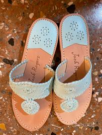 Infradito in cuoio e pelle