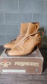 STIVALI IN PELLE FRATELLI ROSSETTI ANNI 70 VINTAGE