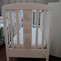 lettino italbaby + materasso+coprimaterasso