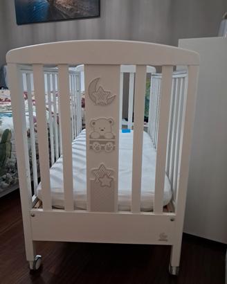 lettino italbaby + materasso+coprimaterasso