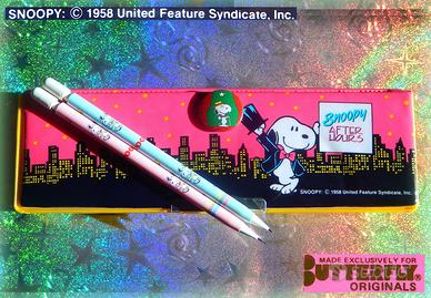 SNOOPY VINTAGE 1980 Astuccio Magnetico Portamine