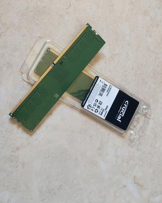 RAM per Desktop Crucial DDR-4 2400 Ghz 8Gb