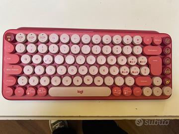 Logitech tastiera pop keys rosa