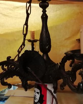 Lampadario vintage 6 portalampadine