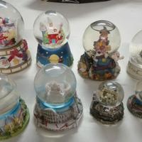 Lotto di 8 SFERE o PALLE DI VETRO dal diametro 10