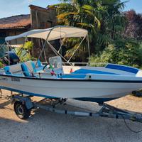 Barca RIO 450 open+motore Mercury 40HP+Carrello