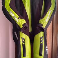 Tuta moto berik verde Kawasaki