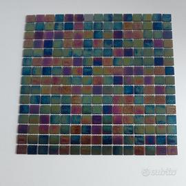 MOSAICO VETROSO ARCOBALENO 2X2 FOGLIO 30X30