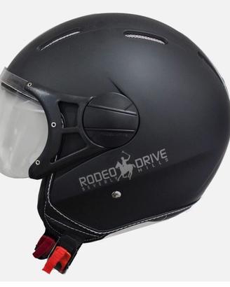 CASCO DEMI JET MOTO RODEO DRIVER OPACO COMPATTO
