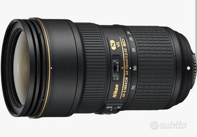 Obiettivo Nikon 24-70 F2.8 no VR
