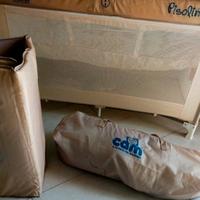 Lettino da campeggio CAM Pisolino beige con matera