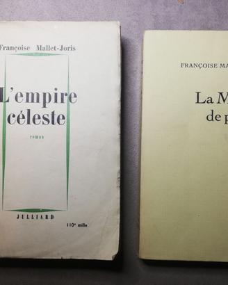 FRANCOISE  MALLET-JORIS-  2 libri RARI