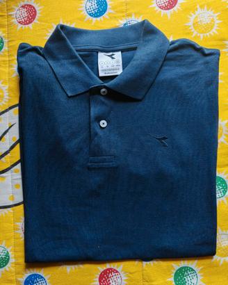 Polo Diadora Blu
